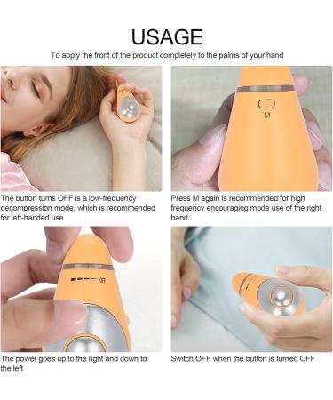 Portable Mini Handheld Sleep Aid Device for Adults - USB Rechargeable Microstrom Instrument to Relieve Anxiety & Sleeplessness (Yellow) - Buy Online on GoSupps.com
