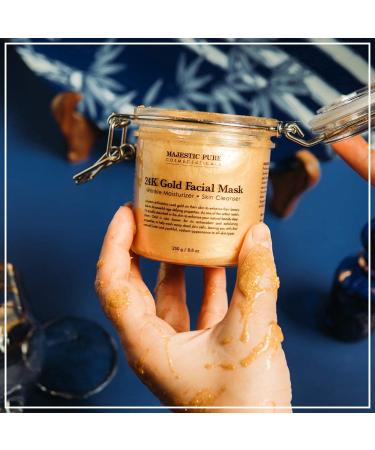Majestic Pure Himalayan Scrub with Collagen and 24K Gold Mask Bundle - 10 oz Scrub + 8.8 oz Mask - Buy Online on GoSupps.com