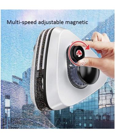QTYUERGK Gear Tuning Cleaner Glass Wiper Magnetic Concealed 2.6M Safety Rope Triangular Double Sided Magnetic Window Cleaner Cleaners - Buy Online on GoSupps.com
