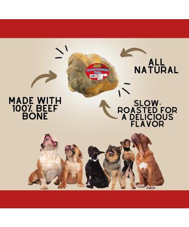 Munch & Crunch Roast Knuckle Bones for Dogs x 2 | 100% Natural Treats | Dog Chew Bones 2 Count (Pack of 1) 1.0 - Buy Online on GoSupps.com