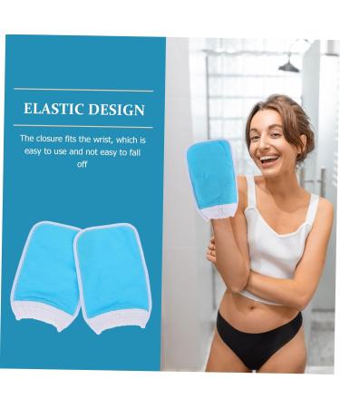 2pi ces de Bain et Serviettes Exfoliantes pour Corps Lot Utiliser Chez Soi pour Nettoyage Profondeur Bleu - Buy Online on GoSupps.com