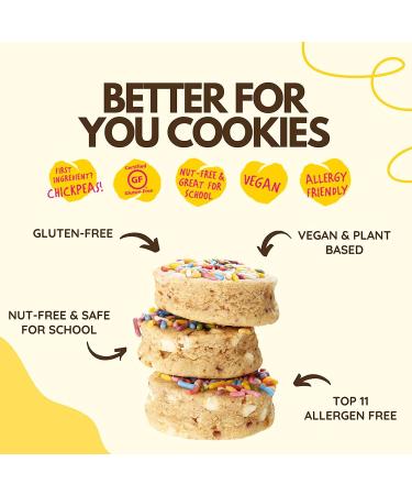 Rule Breaker Snacks Vegan Gluten Free Variety Pack Blondie Brownie Cookies | Plant-Based Dairy Nut Soy Allergen Free Kosher | Soft-Baked Lunchbox Snacks for Kids & Adults | Birthday Cake Blondie & Chocolate Chip Brownie - Pack of 4 - 1.9 oz - Buy Online on GoSupps.com