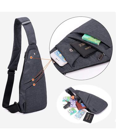 TOLOG Anti-Thief Sling Bag | Lightweight Crossbody Backpack for Travel & Hiking - Dark Grey - Buy Online on GoSupps.com