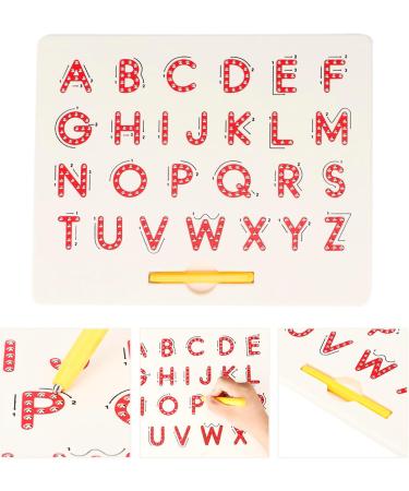 Magnetic Alphabet Sign Board - Educational ABC Letters Drawing Board for Kids | Preschool Gift in Red - Buy Online on GoSupps.com
