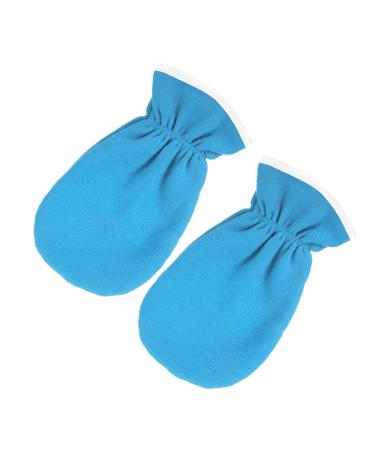 Ipetboom Pink Disposable Gloves 1 Pair Exfoliating Hand Mask Fingerless Spa Miss Flannel Moisturizing Gloves