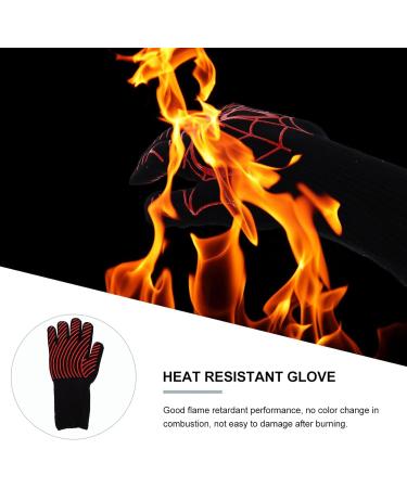 Buy Heat Resistant BBQ Gloves - Fireproof Oven Mitts for Grilling & Cooking | Insulated Kitchen Glove | 1pc - Buy Online on GoSupps.com