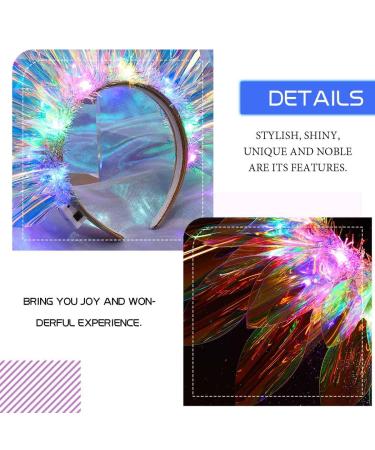 JONKY LED Light Up Tinsel Headband - Glowing Nightclub Party Hair Accessories for Women and Girls - Buy Online on GoSupps.com