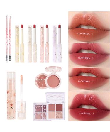Juzinqu Korean Makeup Set | All-in-1 8/16-Part Gift Set - Lipstick Eyeshadow Eyebrow & Concealer - International Shipping Available - Buy Online on GoSupps.com