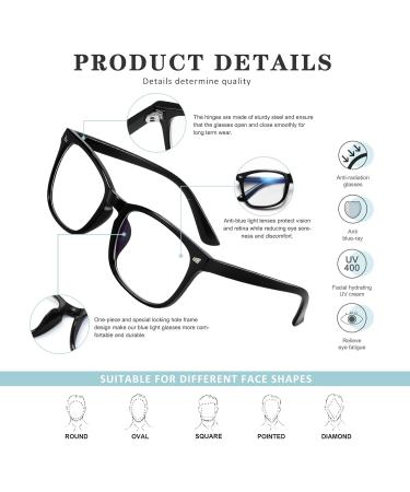 Blue Light Glasses for Women & Men | D306 Blue Light Blocking | Computer Reading & Gaming Glasses - Buy Online on GoSupps.com