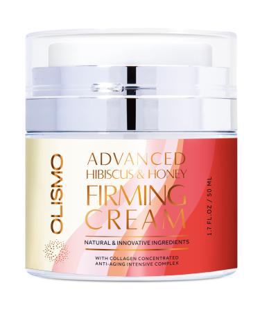Advanced Hibiscus and Honey Firming Cream - Skin Tightening Cream-Neck Firming Cream for Fine Lines, Wrinkles, Elasticity and Firmness with Anti-wrinkle,Anti Aging Natural Ingredients like Hibiscus, Collagen, Honey, Emu Oi
