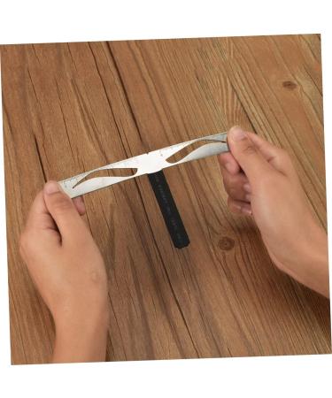 DOITOOL 1pc Eyebrow Template Tool Eyebrow Shapes Stencil Eyebrow Ruler Positioning Ruler Stainless Steel Size 1 As Shown - Buy Online on GoSupps.com