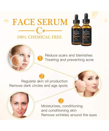 Organic Vegan Vitamin C Hyaluronic Serum - Hydrate & Brighten Your Skin | Shop Internationally - Buy Online on GoSupps.com
