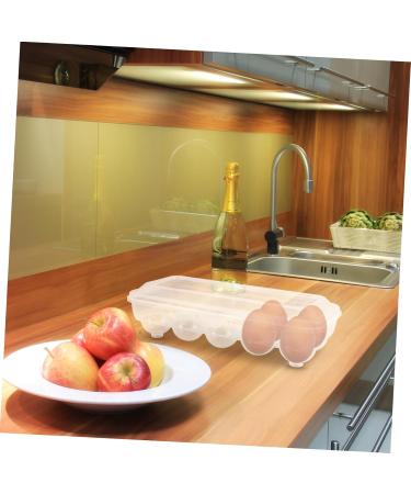 LABRIMP Egg Rack Container with Lid Eggs Refrigerator Organizer Bin Refrigerator Egg Storage Bin Trash Can - Buy Online on GoSupps.com