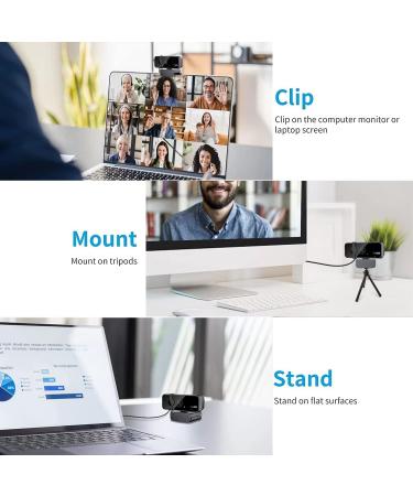 Buy Oittira Full HD 1080p Webcam for PC - 105 Wide Angle Built-in Microphone Compatible with Skype Zoom FaceTime - Perfect for Streaming & Recording - Buy Online on GoSupps.com