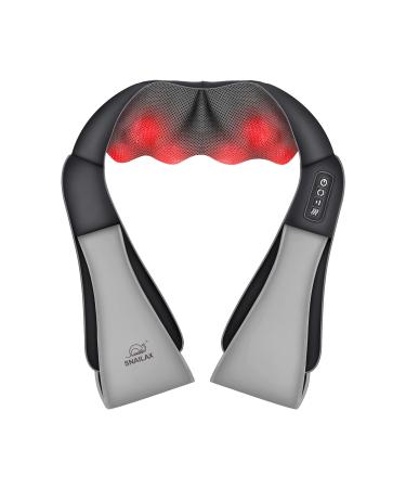 Snailax Shiatsu Massage device for shoulder neck back with heat function 4D rotation Neck massage device against tension for house office and car gift for men women ... gray single - Buy Online on GoSupps.com