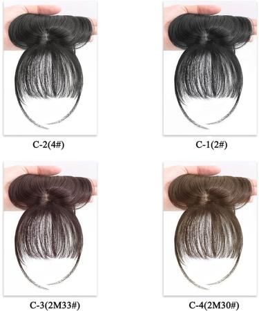 Bangs Clip in Bangs Front Synthetic 3D Air Fringe Bangs Clip in Bang Hair Extensions Straight Synthetic Hairpiece Soft Natural Hair Accessories For Women Girl for Women Curved Bangs for Daily Wear ( 1 PC C-1(2) - Buy Online on GoSupps.com