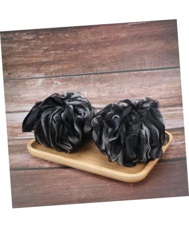 Buy Hemoton 2pcs Bath Ball Scrubber - Large Mesh Pouf Shower Sponge & Charcoal Loofah for Luxurious Bath Experience - International Shipping Available - Buy Online on GoSupps.com