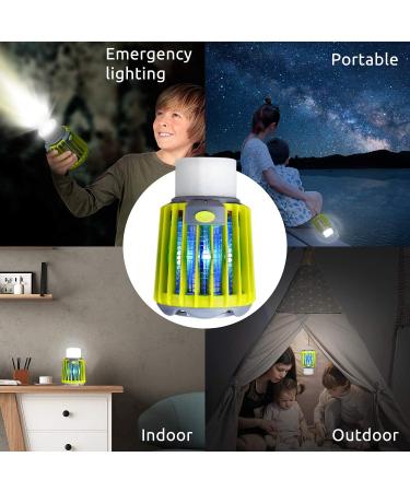 TULAER Camping Bug Zapper & LED Lantern & Flashlight 3 in 1 Rechargeable Mosquito and Fly Killer Electric Killing Lamp Portable Camping Gear for Outdoors - Buy Online on GoSupps.com