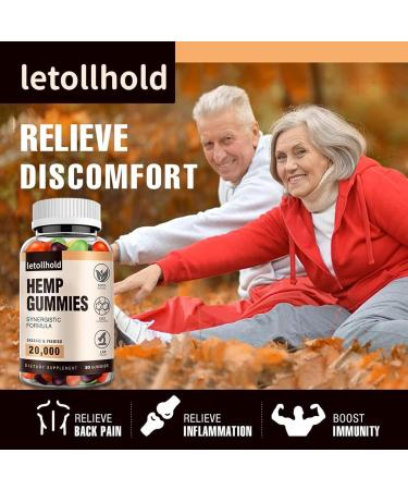 Hemp Gummies for Sleep Pain Anxiety (1 Pack) - High Potency Advanced Extra Strength with Pure Natural Hemp Oil Best H mp Gummies for Adults - Low Sugar Multi-Fruit - Buy Online on GoSupps.com