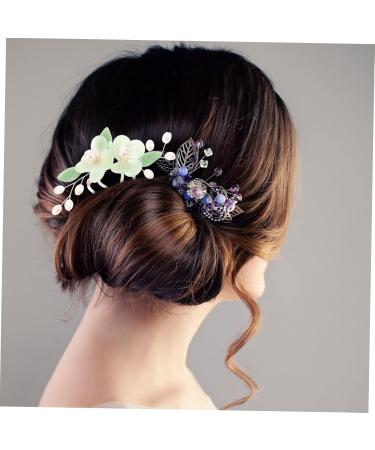 Mikinona Antique Hair Clasp Flower Decorations Decorative Hair Comb Bride Decor Bridal Accessories Flower Embellishments Bridal Side Hair Comb Vintage Comb Bridal Hair Pin Hair Combs Glass - Buy Online on GoSupps.com