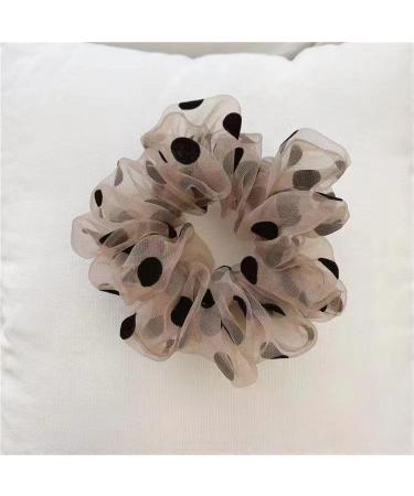 Ypkia Hair Scrunchie Cave The Lion Hair Scrunchie Women's Set Black Large Elastic Ponytail Holder for Women Girls French Style Hair Accessories (2 Pieces) - Buy Online on GoSupps.com