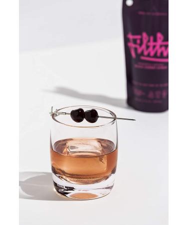 Filthy Black Cherry Syrup - Premium Cocktail Cherry Garnish - Non-GMO, Vegan & Gluten Free - 8oz Pouches - 3 Pack - Buy Online on GoSupps.com