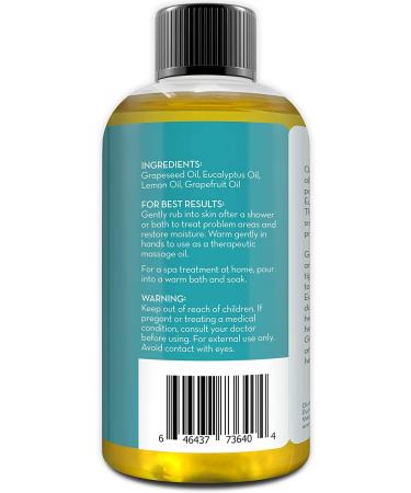 Pure Body Naturals Cellulite Massage Oil 8 fl oz - Natural Anti-Cellulite Treatment for Thighs, Butt, Stomach, Legs, and Arms - Buy Online on GoSupps.com