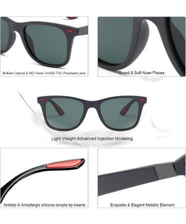 Sojos Polarized Sports Sunglasses | TR90 Frame | Running Cycling Fishing Golf | Black/Turquoise Lens - Buy Online on GoSupps.com