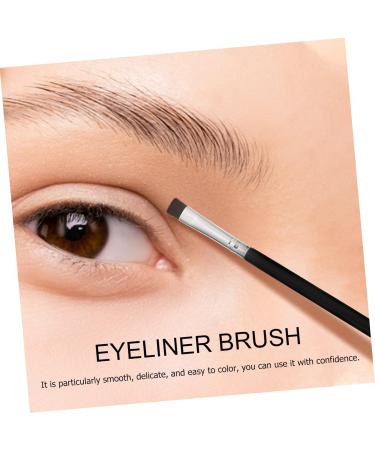 Baluue 6pcs Flat Eyebrow Brush Concealer Brush Eyeliner Brush Slanted Eye Lash Brush Black Artificial Fiber - Buy Online on GoSupps.com