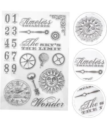 Lurrose Postage Stamps Scrapbook Embellishments Clear Stamp Block Mailing Stamps Silicone Stamps Seal Fine - Buy Online on GoSupps.com