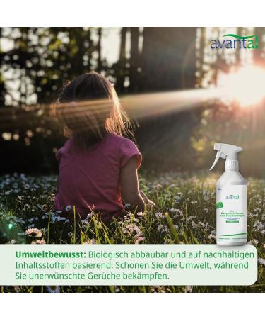 Avantal Odor Neutralizer - Powerful Enzyme Cleaner Spray for Cat Urine & Pet Odors | 500ml | Eliminate Bad Smells from Rooms Textiles Sofas & Carpets - Buy Online on GoSupps.com