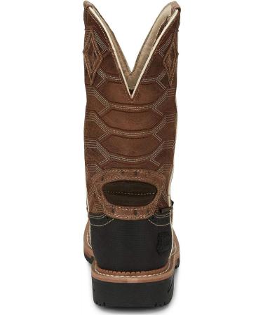 Justin Men's Derrickman Croc Print Western Work Boot - Camel, Size 10 - Buy Online on GoSupps.com