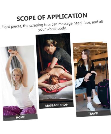 FRCOLOR 8S Massage Scraper - Premium Face & Body Massage Tool for Acupuncture & Meridian Therapy - Buy Online on GoSupps.com