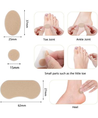 Sibba 6 Sheets Thin Moleskin Tape Flannel Pads for Foot Care - Adhesive Foam Blister Patches, Waterproof Inserts & Protectors for Men and Women - Buy Online on GoSupps.com