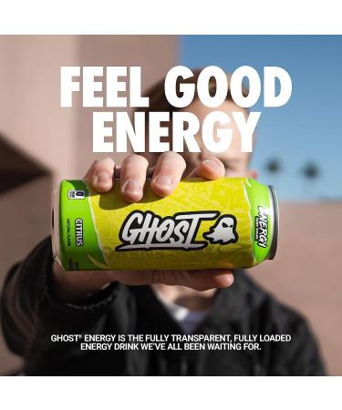 GHOST ENERGY Drink Sugar-Free Energy Drink Energy & Focus & Natural Caffeine L-Carnitine & Soy & Gluten-Free Drink (Citrus 16oz 473ml) (PACK OF 2) (USA IMPORT) - Buy Online on GoSupps.com