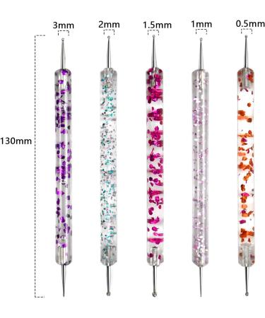 HQdeal 5Pcs Nail Dotting Pen Set for Manicure and Gel Polish Decoration - Buy Online on GoSupps.com