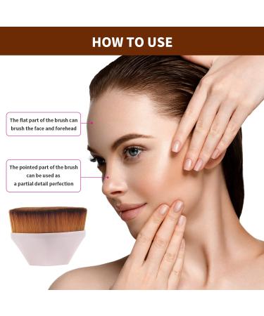 4 Pack Flat Top Travel Kabuki Makeup Brushes with Protective Case - Ideal for Blending Liquid, Cream, or Powder Cosmetics - Easy to Carry Momma Brushes in Black, Blue, and Salmon-pink - Buy Online on GoSupps.com