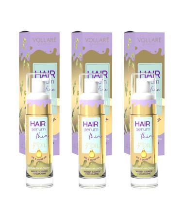 Vollar Cosmetics Hair Serum with Vitamin E A&D | 30ml Hair Oil for Fine Volumeless Hair | Strengthens & Protects Against Split Ends - Buy Online on GoSupps.com