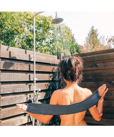 AQUIS Double-Sided Exfoliating Back Scrubber - Fast Drying & Ultra-Durable Microfiber Linen - Buy Online on GoSupps.com