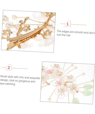 minkissy 2 Pairs Antique Hairpin Headdress Chinese Hanfu Vintage Chinese Hair Clip Wedding Hair Floral Hair Pin Hanfu Tassel Clip Chinese Hair Comb Hair Charms Crystal China Pearl Bride - Buy Online on GoSupps.com