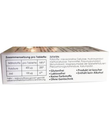 Momkiddad Folic Acid & Iodine - Vegan Prenatal Supplement for Women | 90 Mini Tablets for Pregnancy & Breastfeeding | 3-Month Supply - Buy Online on GoSupps.com