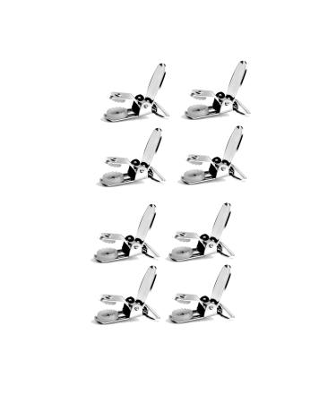 Buyless Fashion 2.5 cm strong metal clips for braces etc. 8 clips