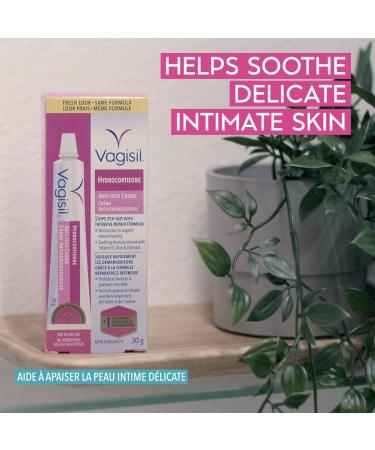 Vagisil Hydrocortisone Anti-Itch Creme Intensive Repair for Feminine Intimate Areas Gynecologist Tested 30g - Buy Online on GoSupps.com