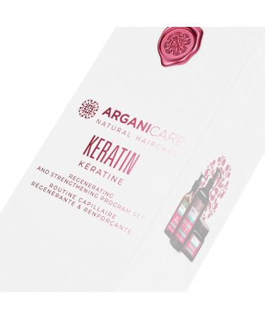 ARGANICARE | Shampoo + Mask + Keratin Serum | Intensely Regenerates Hair | Prevents & Treats Split Ends | Soft & Shiny Hair | Made in France | 400ML + 500ML + 100ML - Buy Online on GoSupps.com