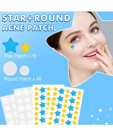 Acne Patch Hydrocolloid Acne Patches For Face Zit Patch Acne Dots Absorb Fluid and Reduce Inflammation Cover and Reduce Zits Pimples Blemishes Tea tree oil 126 Pimple Patches. (Blue Yellow) - Buy Online on GoSupps.com