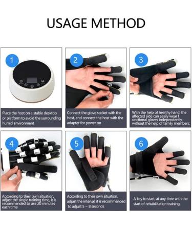 ZZBB Finger Rehabilitation Gloves Hand Rehabilitation Device Hand Exerciser for Passive Training Finger Flexion Correction for Stroke Hemiplegia Patients Left Medium - Buy Online on GoSupps.com