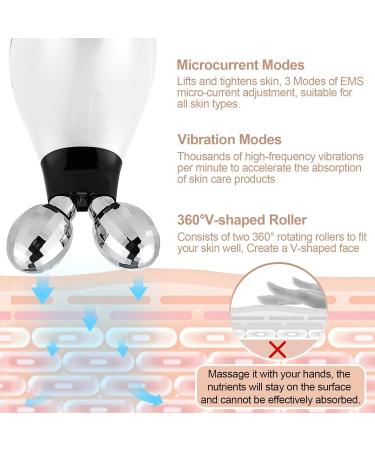 Foreverlily Red Light Therapy Face Massager | 3 Modes Microcurrent Device for Face & Neck | Anti-Aging LED Photon Therapy & Skin Tightening | EMS White - Buy Online on GoSupps.com