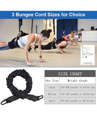 PRIOR FITNESS Bungee Fitness Equipment Set - Latex Resistance Bands & Dance Rope for Home Gym (135-200 lbs) - Professional Exercise Trainer - Buy Online on GoSupps.com