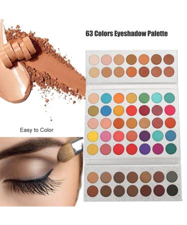Beauty Glazed 63 Colors Pearlescent Matte Eyeshadow Palette | Premium Glitter Eye Makeup Tools for Flawless Looks | International Shipping Available - Buy Online on GoSupps.com