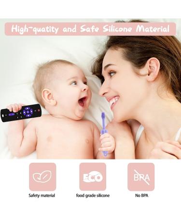 2-Pack Remote Control Shape Teether Toy Set for Babies 6-18 Months - BPA Free Chew Toys for Boys and Girls - Buy Online on GoSupps.com